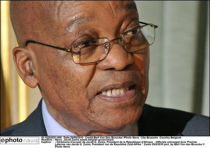 De Zuid-Afrikaanse president Jacob Zuma.