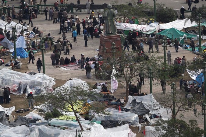 Ook vandaag is er weer actie op het Tahrirplein in Caïro.