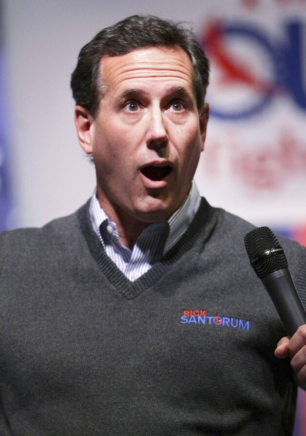 Rick Santorum lijkt Mustaines favoriete presidentskandidaat te zijn.