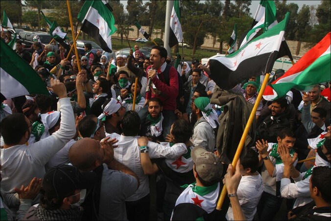 In Syrië zijn er nog dagelijks protesten tegen de overheid.