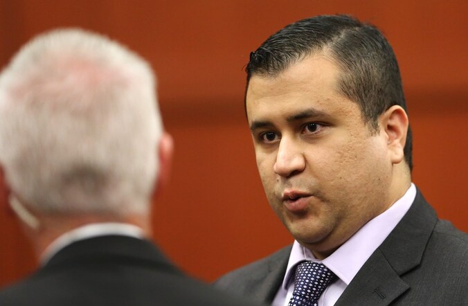 George Zimmerman afgelopen weekend in de rechtbank.