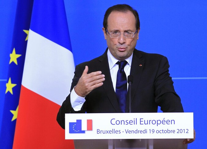 De Franse president François Hollande.