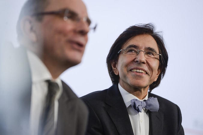 Minister van Financiën Koen Geens en premier Elio Di Rupo.