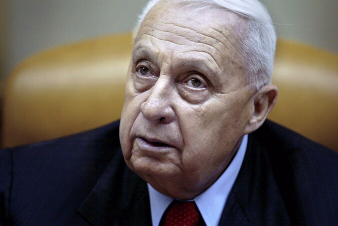 Een archiefbeeld van Israëlisch oud-premier Ariel Sharon.