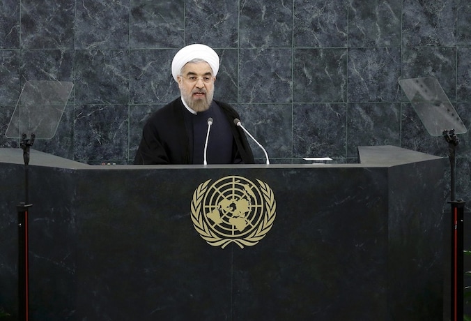 De Iraanse president Hassan Rohani.