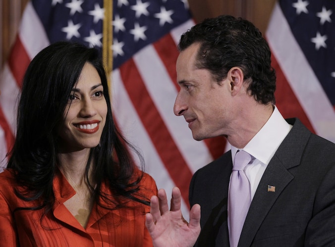 Huma Abedin met echtgenoot Anthony Weiner.