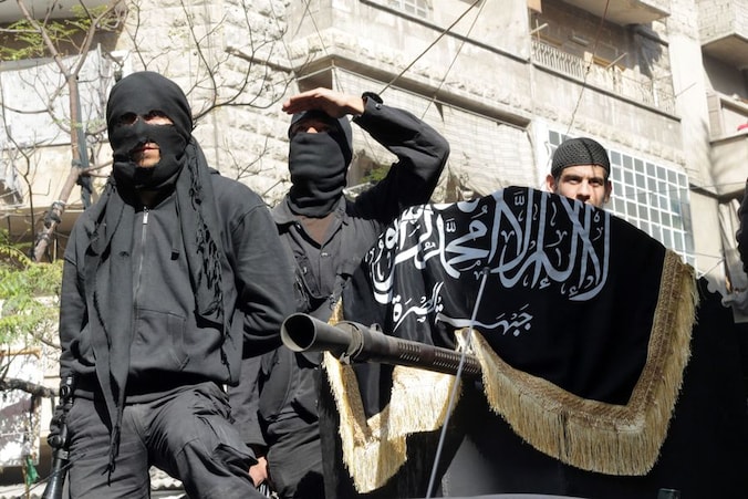 Leden van de terroristische beweging al-Nusra Front.
