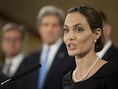 De Amerikaanse actrice Angelina Jolie is speciaal gezant voor de vluchtelingenorganisatie van de Verenigde Naties.