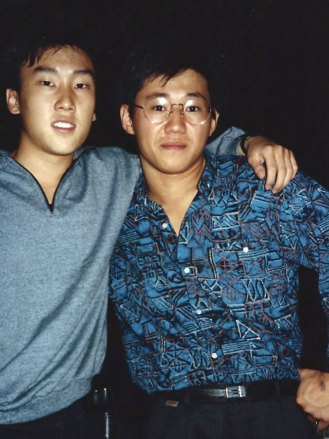 Kenneth Bae (rechts) in zijn studententijd in 1988.