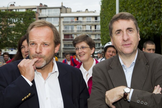 Damien Thiery en FDF-voorzitter Olivier Maingain.