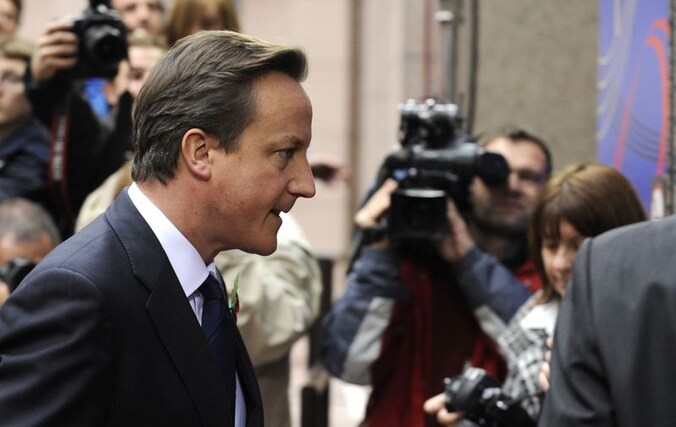 De Britse eerste minister David Cameron.