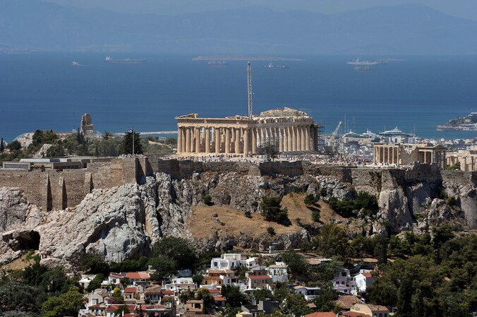 De Akropolis in Athene.