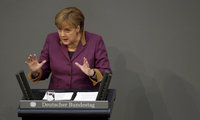 De Duitse bondskanselier Angela Merkel.