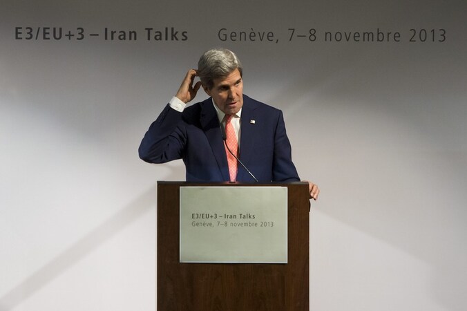 De Amerikaanse minister van Buitenlandse Zaken John Kerry.