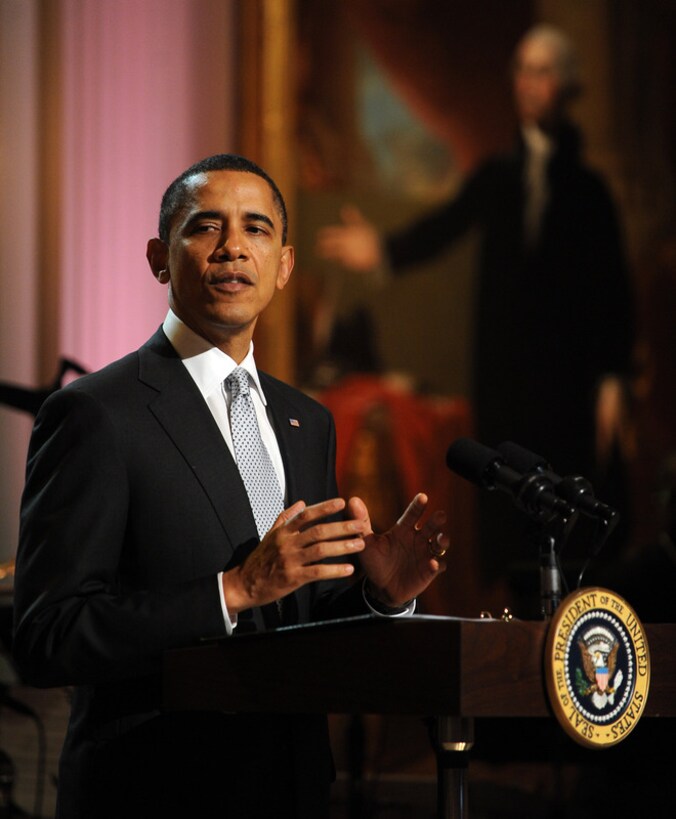 De Amerikaanse president Barack Obama.