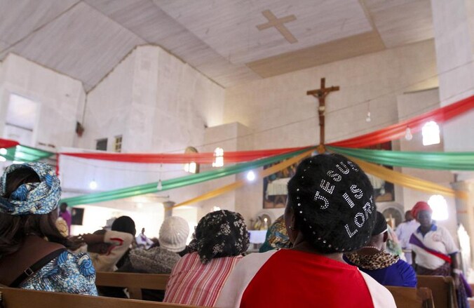 Christenen herdenken een aanslag van Boko Haram eerder deze maand.