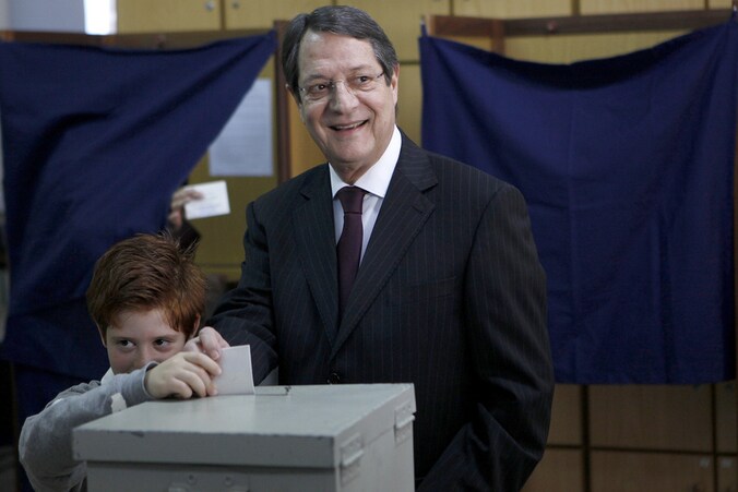 Presidentskandidaat van Cyprus Nicos Anastasiades.