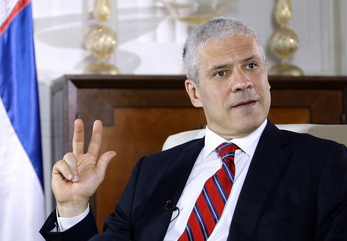 Boris Tadic, de president van Servië