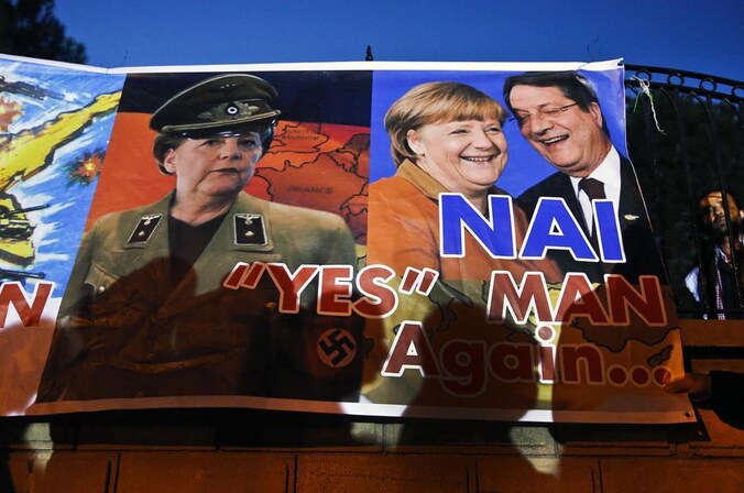 Terwijl veel Cyprioten Duits bondskanselier Merkel als hoofdschuldige voor de malaise zien, houdt de financiële onzekerheid in het land aan.