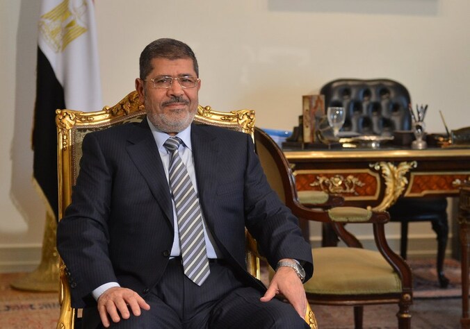 De omstreden Egyptische president Mursi.