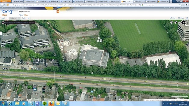 De Jaïn tempel in Wilrijk, hier nog in aanbouw.