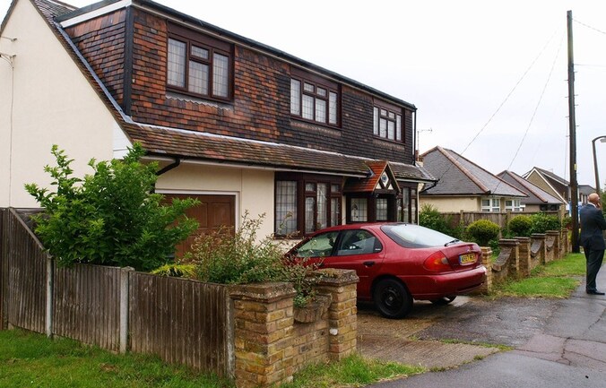 Het huis van Ryan Cleary in Wickford.