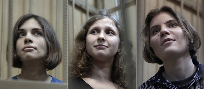 De meisjes van Pussy Riot.