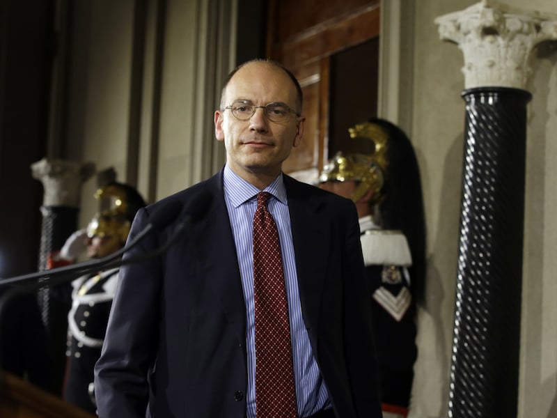 Enrico Letta, plaatsvervangend leider van de Democratische Partij (PD).