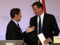 Nicolas Sarkozy en David Cameron.
