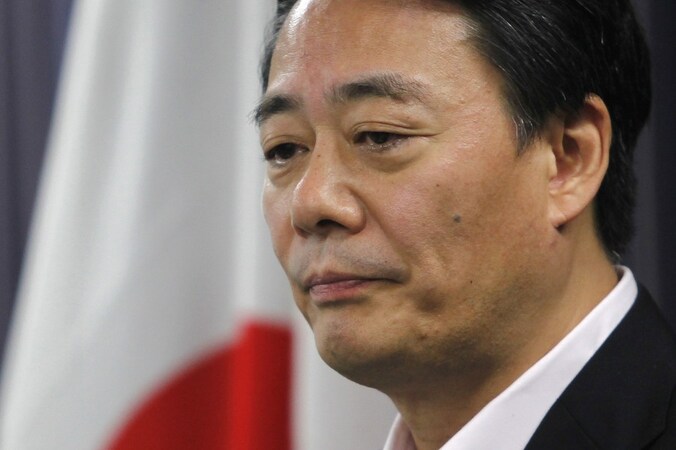Nu ex-minister Kaieda.