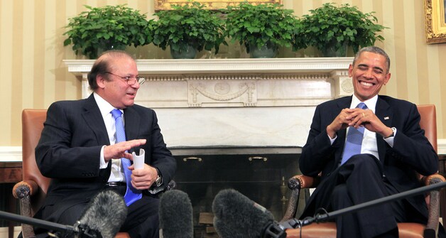 De Pakistaanse premier Sharif deze week op bezoek bij president Obama.
