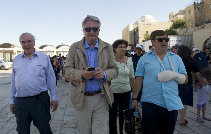 Prins Laurent in Jeruzalem.