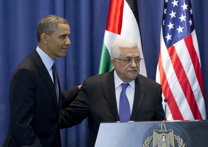 Barack Obama en Mahmoud Abbas.