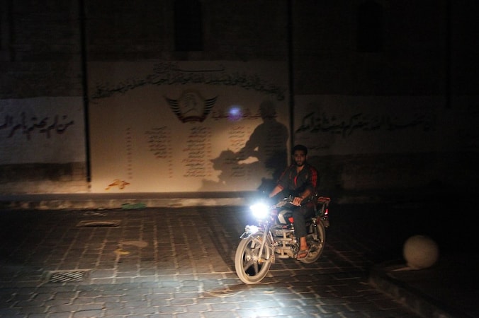Een strijder van het Vrije Syrische Leger in Aleppo.