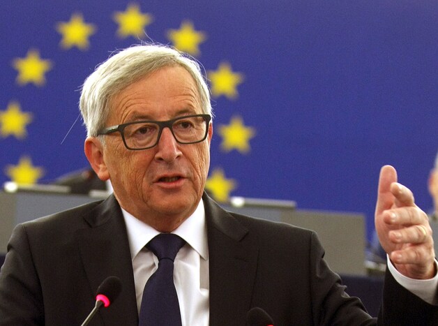 Commissievoorzitter Jean-Claude Juncker: 'Solidariteit en moed nodig, anders falen we.'