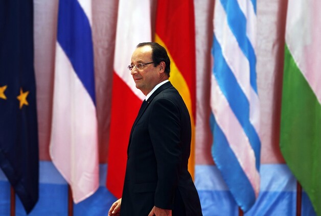 De Franse president François Hollande.