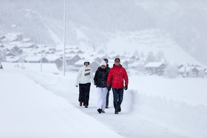 Op sommige plaatsen in de Alpen ligt de sneeuw 50 centimeter dik.