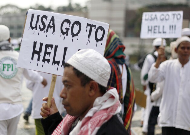 Ook in Jakarta brak gewelddadig protest uit.