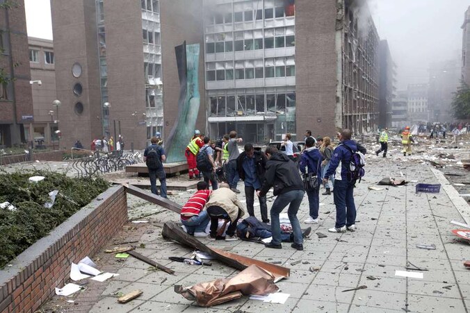 De explosie veroorzaakte veel schade.