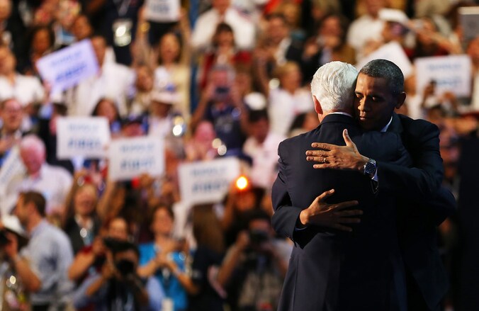 Bill Clinton en Barack Obama.