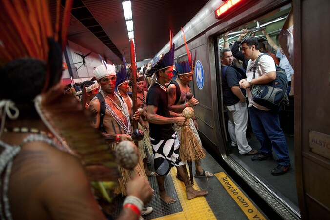 Een botsing van culturen in Rio.
