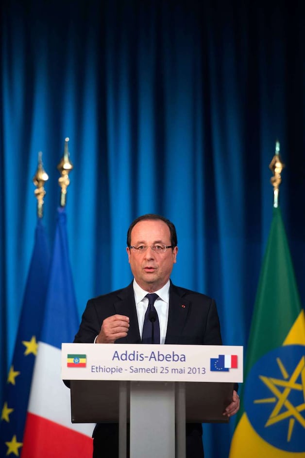 De Franse president François Hollande.
