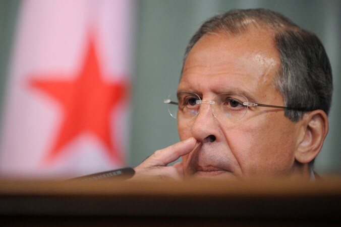 De Russische buitenlandminister Sergei Lavrov.