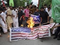 Demonstranten in de Pakistaanse stad Islamabad.