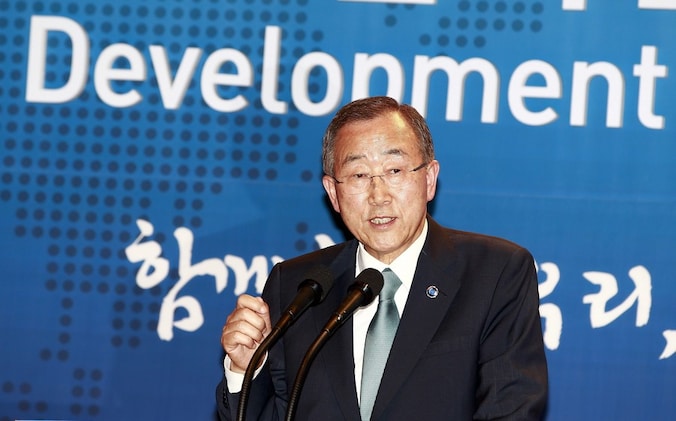 Ban Ki-moon, secretaris-generaal van de Verenigde Naties.