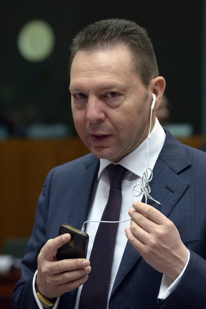 De Griekse minister van Financiën Yannis Stournaras.