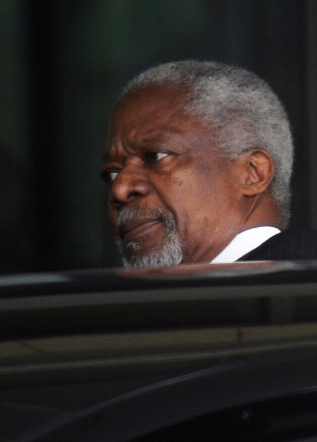 Kofi Annan is in Damascus voor gesprekken met Assad en leden van de opositie.