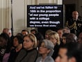 De teleprompter van president Obama.