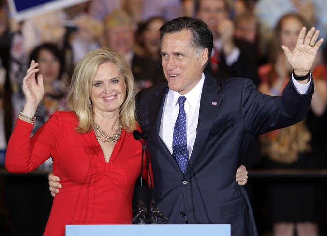 Ann en Mitt Romney.