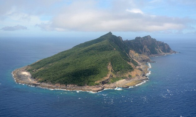 Een van de Senkaku-eilanden.